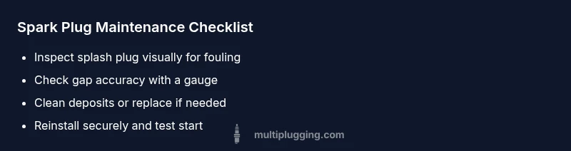 Checklist for Spark Plug Maintenance on Echo blower