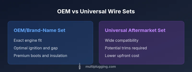 Comparison of OEM vs universal spark plug wire sets