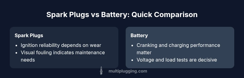 Comparison of spark plugs vs battery health