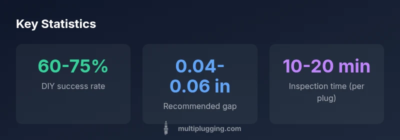 Infographic showing spark plug maintenance statistics