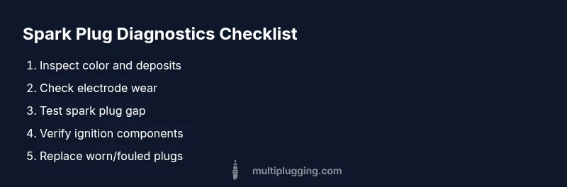 Checklist for spark plug diagnostics