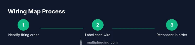 Process diagram showing wiring map steps